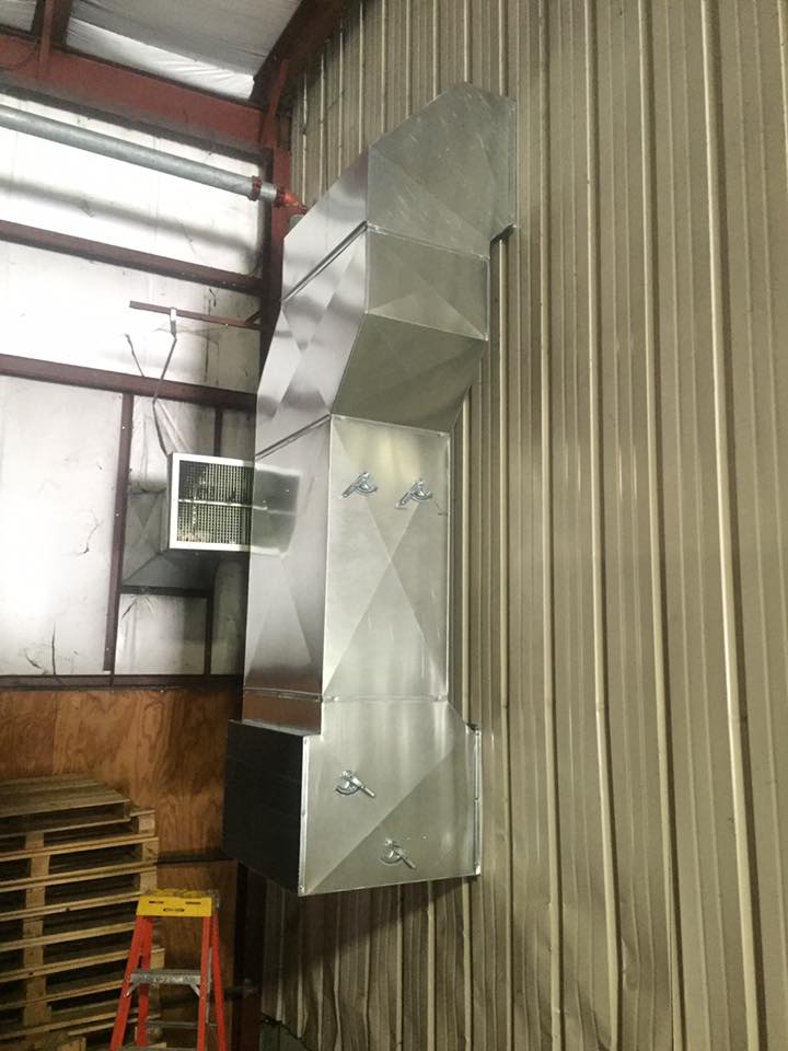Custom duct transition piece