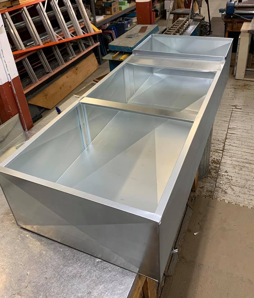 Custom fabricated plenums